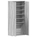 vidaXL Schuhschrank Graues Sonoma 80 x 39 x 178 cm Holzwerkstoff