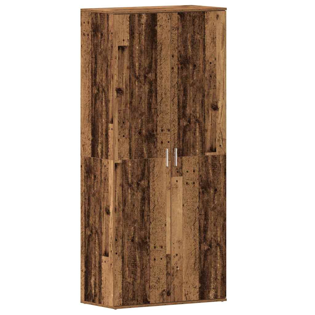 vidaXL Schuhschrank mit Regal Altholz 80 x 39 x 178 cm Holzwerkstoff