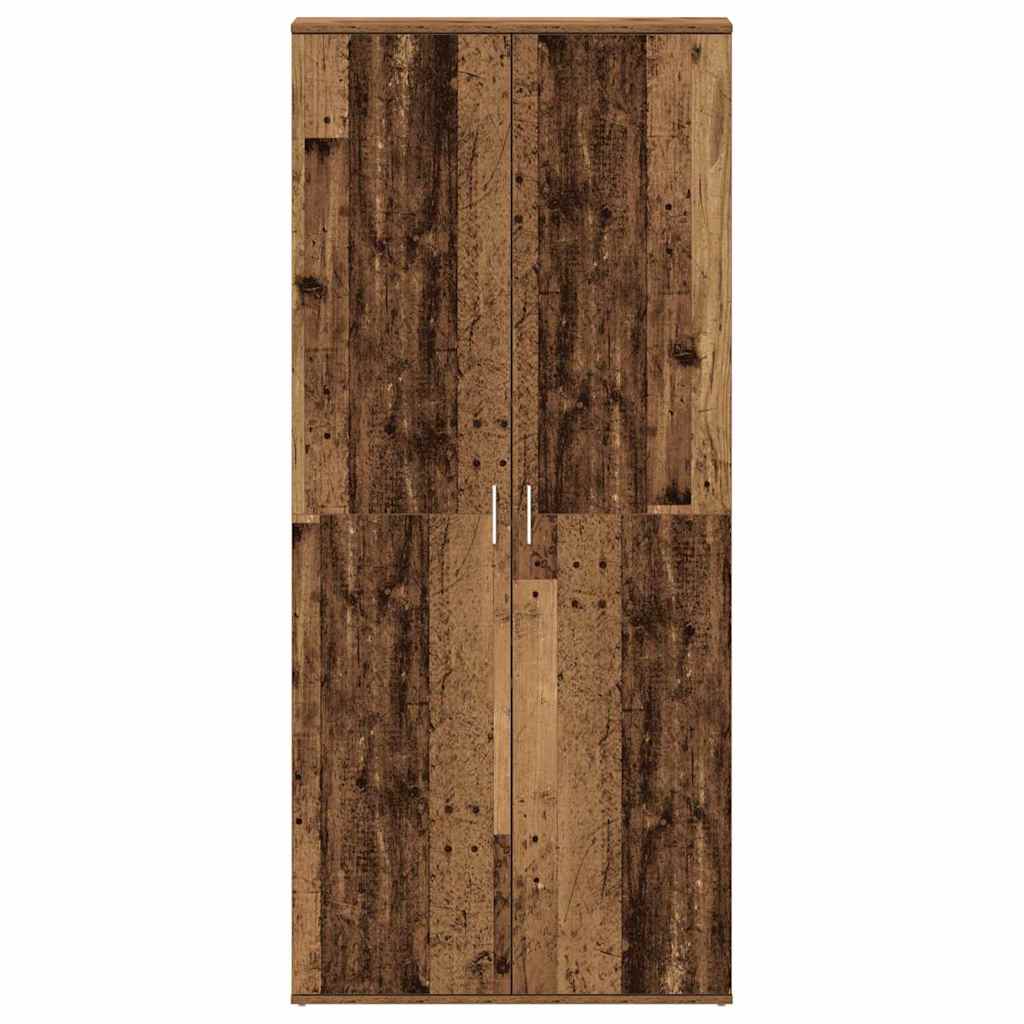 vidaXL Schuhschrank mit Regal Altholz 80 x 39 x 178 cm Holzwerkstoff