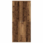 vidaXL Schuhschrank mit Regal Altholz 80 x 39 x 178 cm Holzwerkstoff