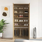 vidaXL Schuhschrank Artisan-Eiche 80 x 39 x 178 cm Holzwerkstoff
