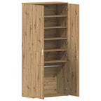 vidaXL Schuhschrank Artisan-Eiche 80 x 39 x 178 cm Holzwerkstoff