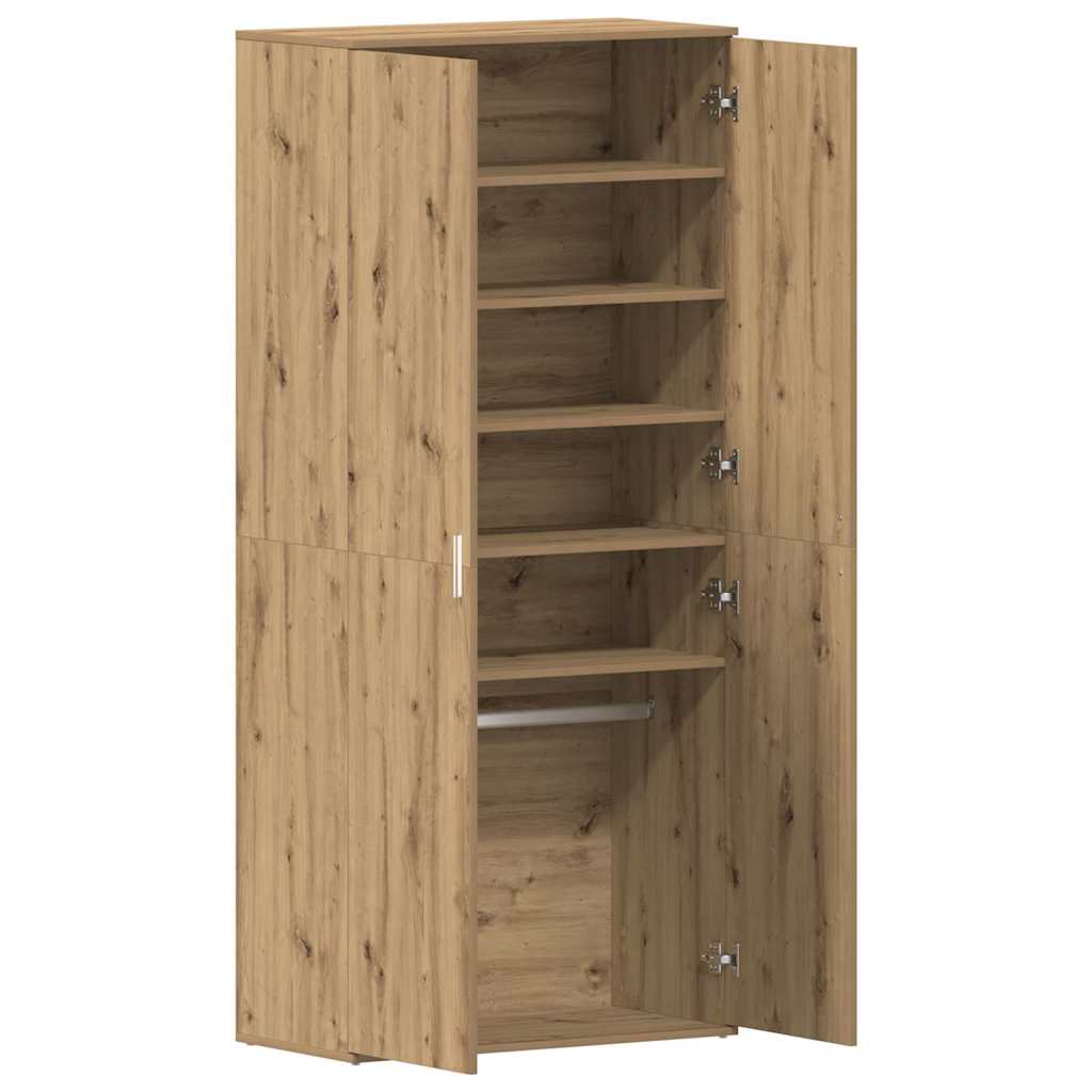 vidaXL Schuhschrank Artisan-Eiche 80 x 39 x 178 cm Holzwerkstoff