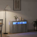 vidaXL Sideboard Graues Sonoma 116 x 30 x 75 cm Holzwerkstoff