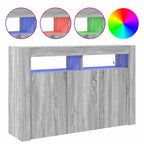 vidaXL Sideboard Graues Sonoma 116 x 30 x 75 cm Holzwerkstoff