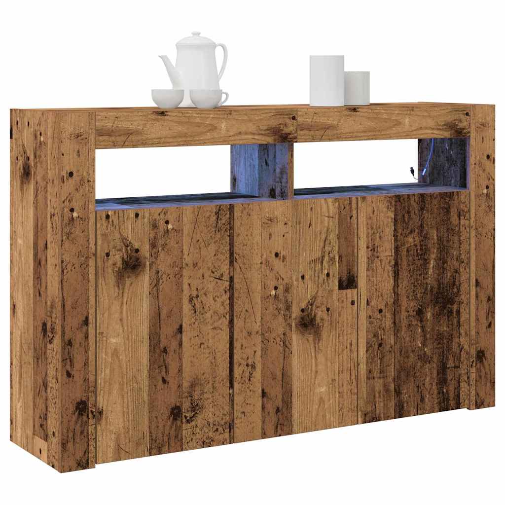 vidaXL Sideboard Altholz 116 x 30 x 75 cm Holzwerkstoff