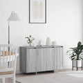 vidaXL Sideboard Grau Sonoma 80x35x99 cm Holzwerkstoff