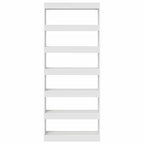vidaXL Bücherregal mit Regal Weiß 80 x 30 x 198 cm Holzwerkstoff
