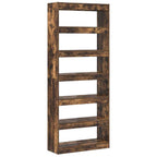 vidaXL Bücherregal Geräucherte Eiche 80 x 30 x 198 cm Holzwerkstoff