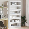vidaXL Bücherregal Weiß 100 x 30 x 198 cm Holzwerkstoff