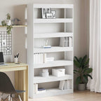 vidaXL Bücherregal Weiß 100 x 30 x 198 cm Holzwerkstoff