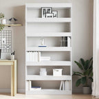 vidaXL Bücherregal Weiß 100 x 30 x 198 cm Holzwerkstoff