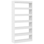 vidaXL Bücherregal Weiß 100 x 30 x 198 cm Holzwerkstoff