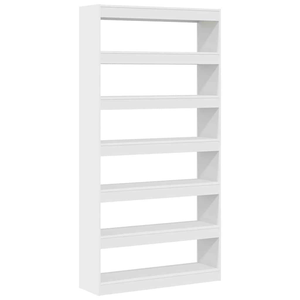 vidaXL Bücherregal Weiß 100 x 30 x 198 cm Holzwerkstoff