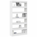 vidaXL Bücherregal Weiß 100 x 30 x 198 cm Holzwerkstoff