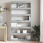 vidaXL Bücherregal Beton Grau 100 x 30 x 198 cm Holzwerkstoff