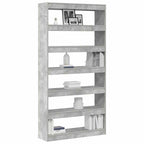 vidaXL Bücherregal Beton Grau 100 x 30 x 198 cm Holzwerkstoff