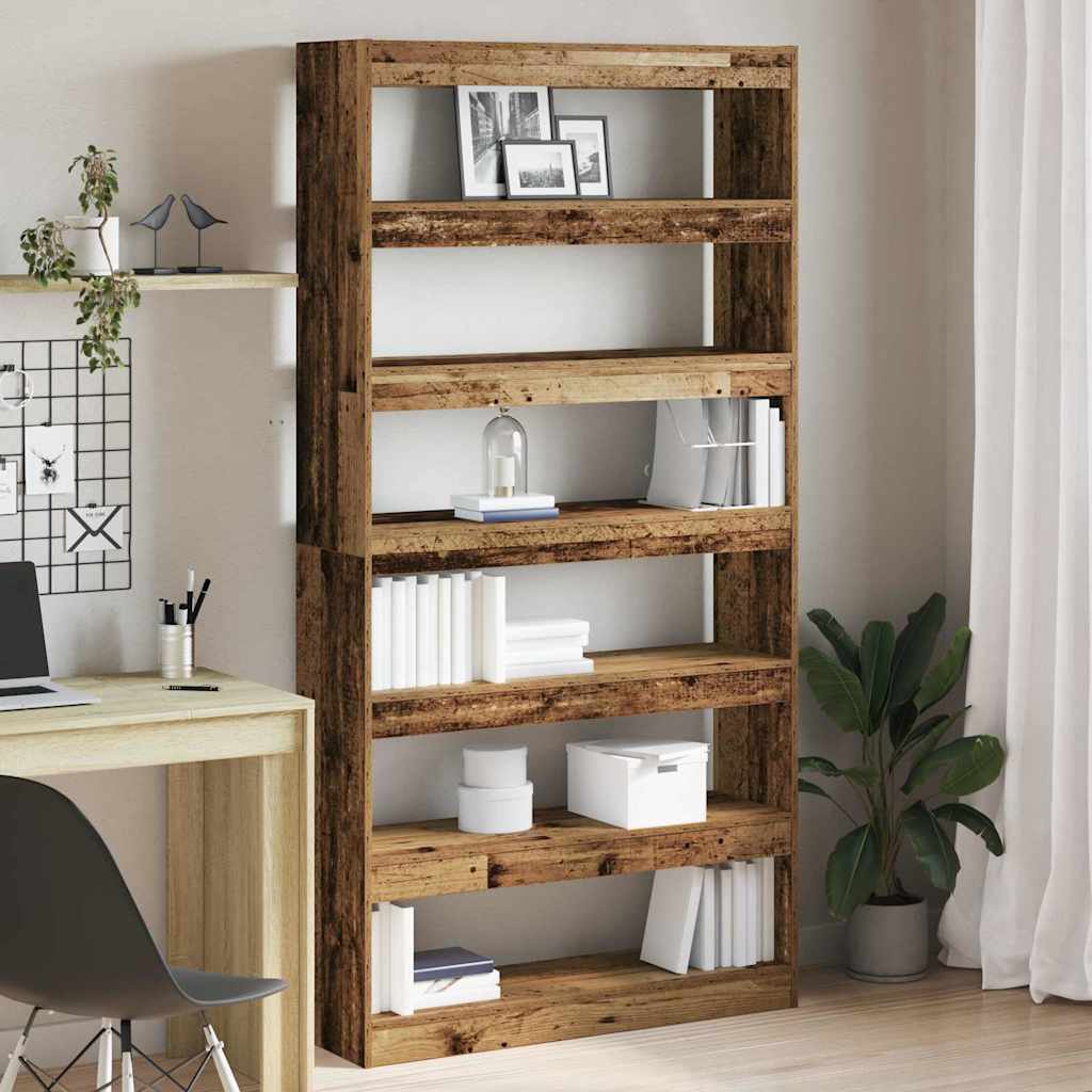 vidaXL Bücherregal Abfallholz 100 x 30 x 198 cm Holzwerkstoff