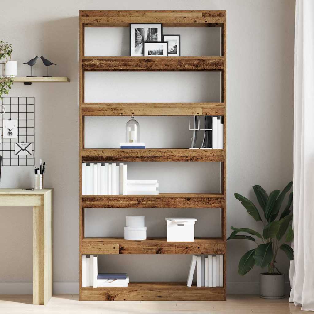 vidaXL Bücherregal Abfallholz 100 x 30 x 198 cm Holzwerkstoff