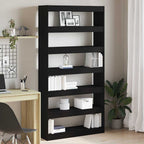vidaXL Bücherregal Schwarze Eiche 100 x 30 x 198 cm Holzwerkstoff