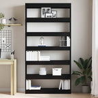 vidaXL Bücherregal Schwarze Eiche 100 x 30 x 198 cm Holzwerkstoff