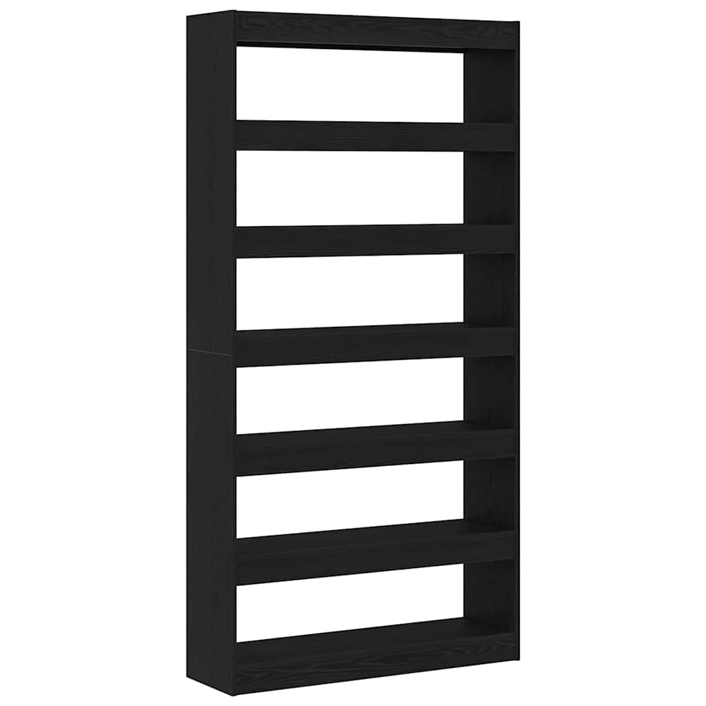 vidaXL Bücherregal Schwarze Eiche 100 x 30 x 198 cm Holzwerkstoff