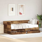vidaXL Tagesbett mit Kopfteil Altholz 100 x 200 cm Holzwerkstoff