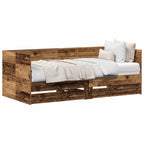 vidaXL Tagesbett mit Kopfteil Altholz 100 x 200 cm Holzwerkstoff