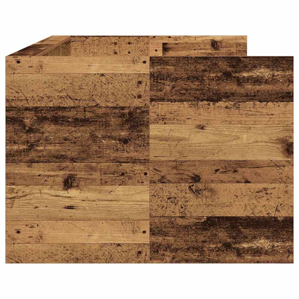 vidaXL Tagesbett mit Kopfteil Altholz 100 x 200 cm Holzwerkstoff