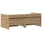 vidaXL Tagesbett mit Kopfteil Artisan-Eiche 100 x 200 cm Holzwerkstoff
