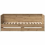 vidaXL Tagesbett mit Kopfteil Artisan-Eiche 100 x 200 cm Holzwerkstoff