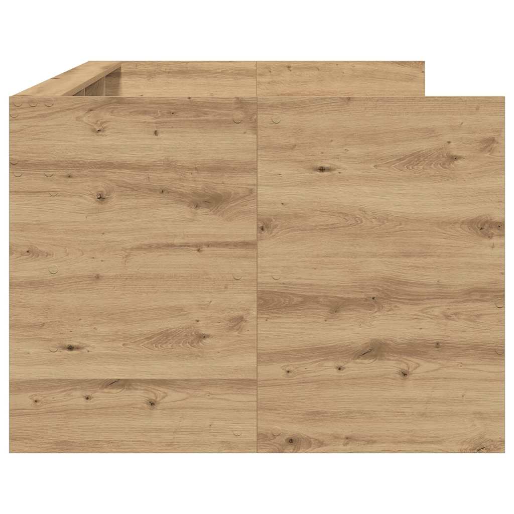 vidaXL Tagesbett mit Kopfteil Artisan-Eiche 100 x 200 cm Holzwerkstoff