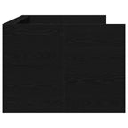 vidaXL Tagesbett Schwarz Eichen-Optik 100 x 200 cm Holzwerkstoff