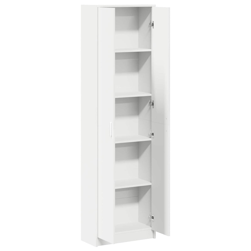 vidaXL Kleiderschrank mit Regal Weiß 55 x 25 x 189 cm Holzwerkstoff