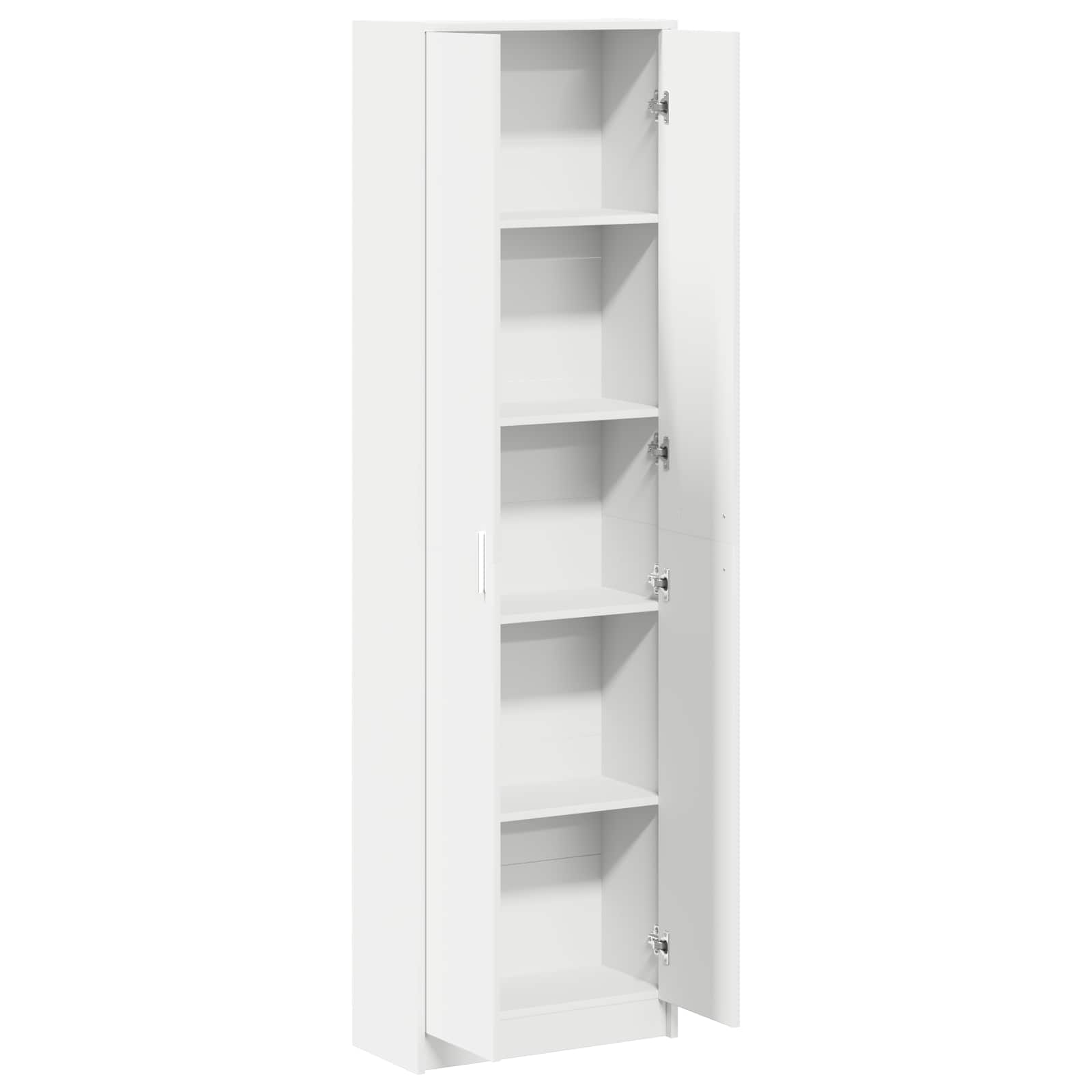 vidaXL Kleiderschrank mit Regal Weiß 55 x 25 x 189 cm Holzwerkstoff