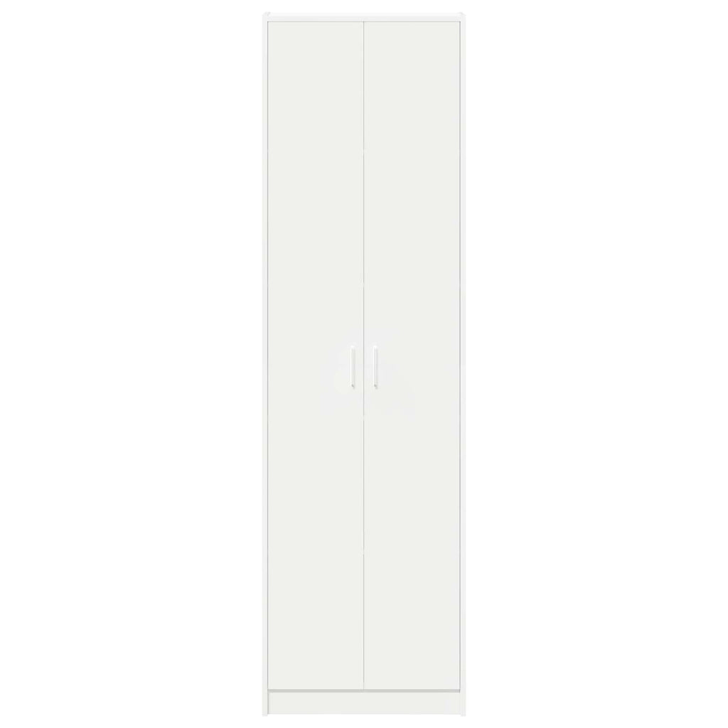 vidaXL Kleiderschrank mit Regal Weiß 55 x 25 x 189 cm Holzwerkstoff