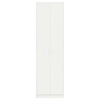 vidaXL Kleiderschrank mit Regal Weiß 55 x 25 x 189 cm Holzwerkstoff