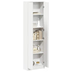 vidaXL Kleiderschrank mit Regal Weiß 55 x 25 x 189 cm Holzwerkstoff