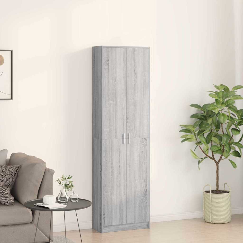 vidaXL Kleiderschrank Graues Sonoma 55 x 25 x 189 cm Holzwerkstoff