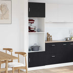 vidaXL Hängeschrank mit Regal Schwarz Eichen-Optik 60 x 57 x 207 cm