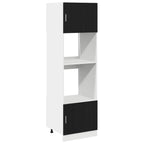 vidaXL Hängeschrank mit Regal Schwarz Eichen-Optik 60 x 57 x 207 cm