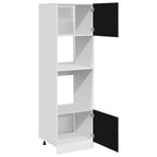 vidaXL Hängeschrank mit Regal Schwarz Eichen-Optik 60 x 57 x 207 cm
