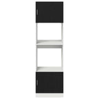vidaXL Hängeschrank mit Regal Schwarz Eichen-Optik 60 x 57 x 207 cm