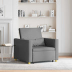 vidaXL Ausziehbare Schlafcouch Einzel Dunkelgrau 90 x 165 x 87 cm