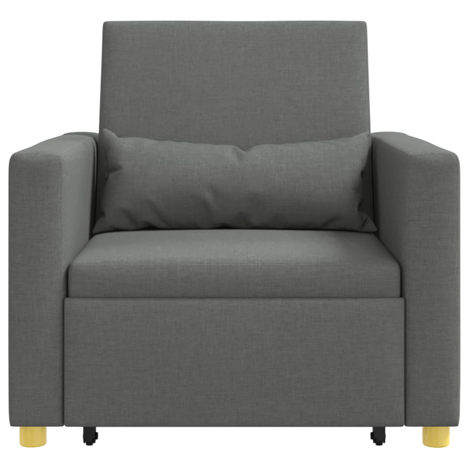 vidaXL Ausziehbare Schlafcouch Einzel Dunkelgrau 90 x 165 x 87 cm