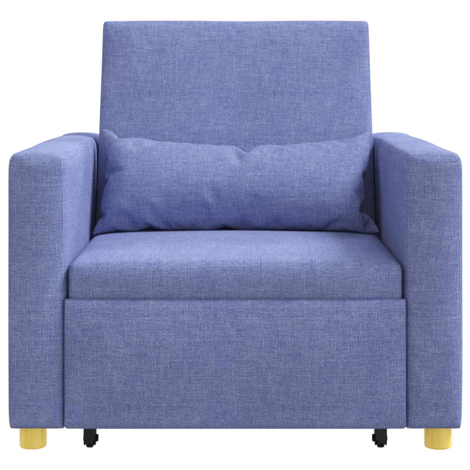 vidaXL Ausziehbare Schlafcouch Einzel Jeans blau 90 x 165 x 87 cm