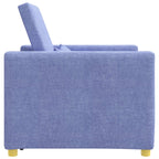 vidaXL Ausziehbare Schlafcouch Einzel Jeans blau 90 x 165 x 87 cm