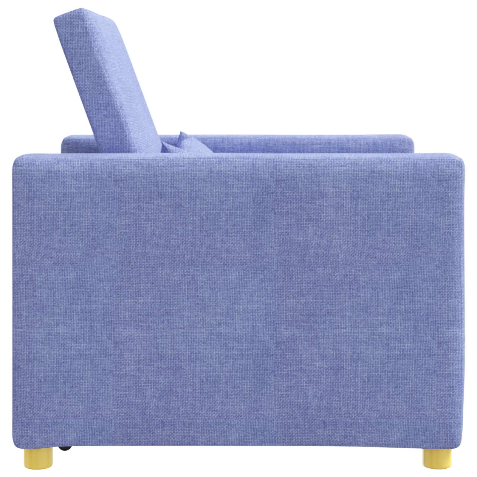 vidaXL Ausziehbare Schlafcouch Einzel Jeans blau 90 x 165 x 87 cm