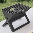 vidaXL Outdoor Grill Schwarz 46 x 31 x 31 cm Stahl