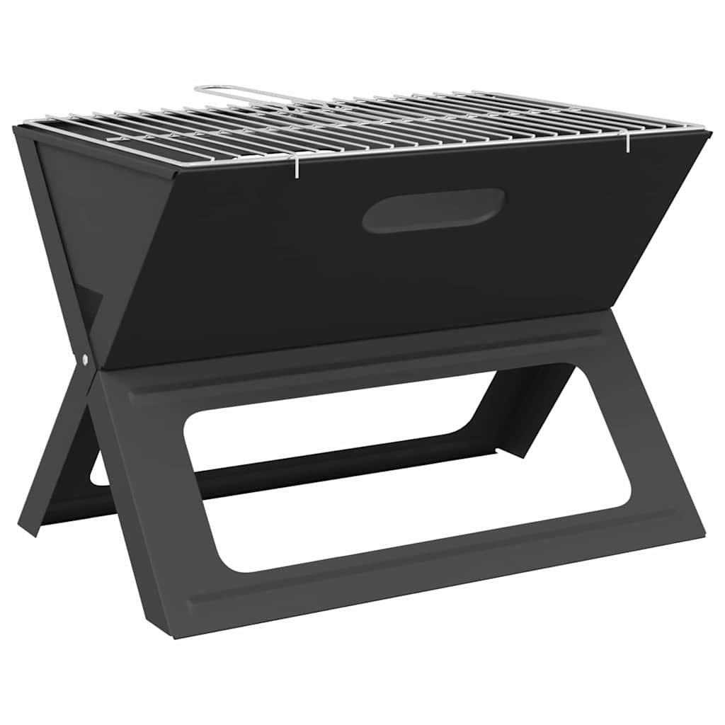 vidaXL Outdoor Grill Schwarz 46 x 31 x 31 cm Stahl